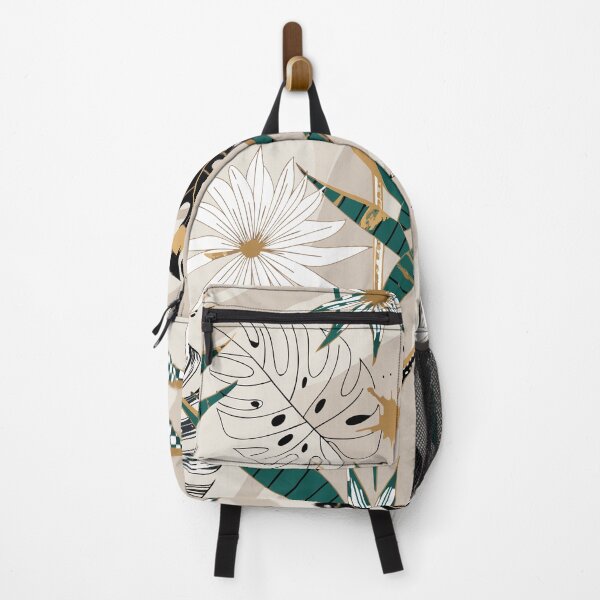 Item preview, Elegant Tropical Leaves and Floral Pattern designed and sold by Print culturee.