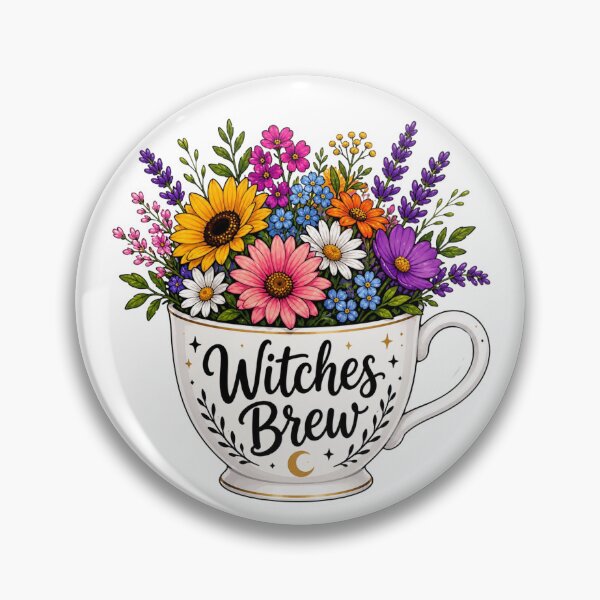 Item preview, Witches Brew Floral Tea Cup designed and sold by Myra365Art.