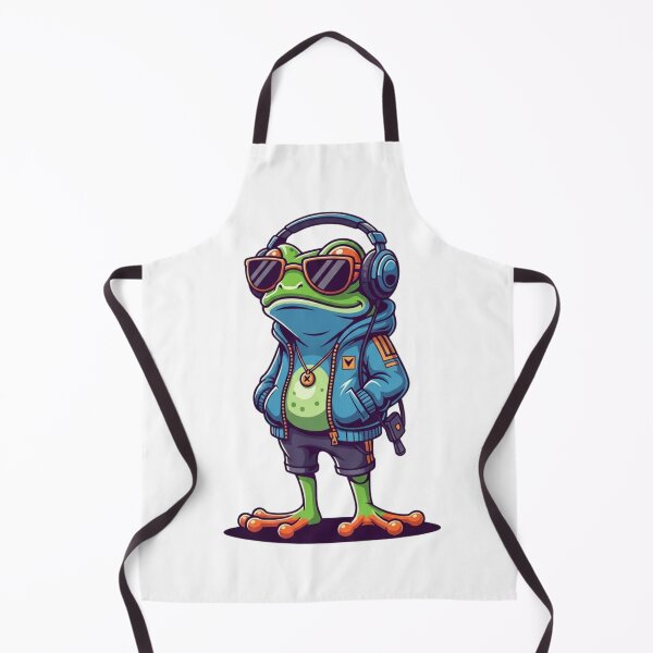 Artikelvorschau, Cooler Frosch mit Kopfhörern und Sonnenbrille | Streetwear-Gamer-Frosch-Cartoon entworfen und verkauft von MMK1SHOP.
