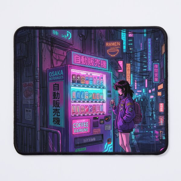 Item preview, Lofi / Cyberpunk 90s anime style illustration designed and sold by SubhAksara.