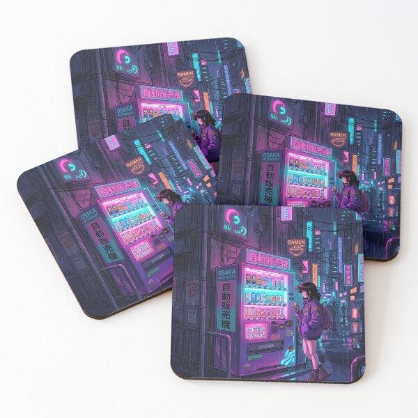 Item preview, Lofi / Cyberpunk 90s anime style illustration designed and sold by SubhAksara.
