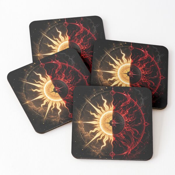 Item preview, Sun vs Dark Flame – Cosmic Dual Energy Blood Red Fire Design designed and sold by Sticleg.