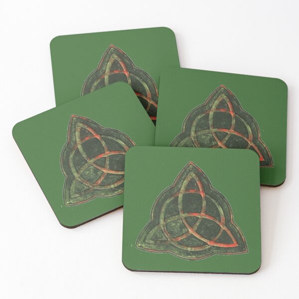 Item preview, Charmed TV series  green triquetra  designed and sold by Wicca and mythical creatures .