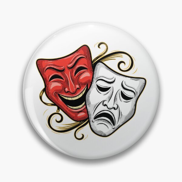 Item preview, Classic Comedy and Tragedy Masks designed and sold by AnnArtshock.