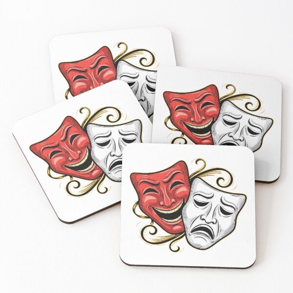 Item preview, Classic Comedy and Tragedy Masks designed and sold by AnnArtshock.