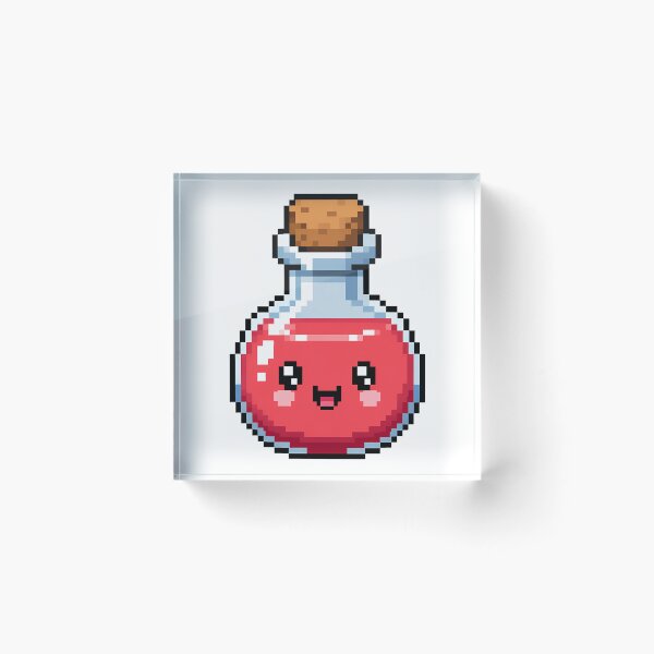 Item preview, Kawaii Pixel Art Red Potion – Cute Little Magic Elixir designed and sold by Anteverse.