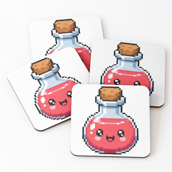 Item preview, Kawaii Pixel Art Red Potion – Cute Little Magic Elixir designed and sold by Anteverse.