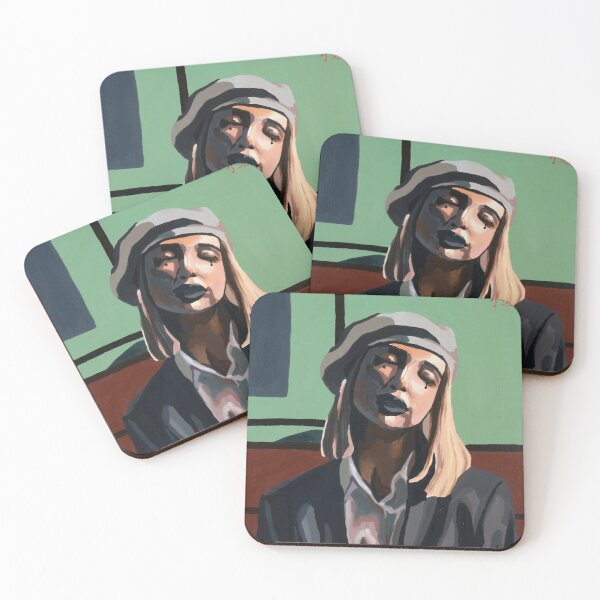 Item preview, Melancholy portrait of a woman in a beret designed and sold by pencilIDK.