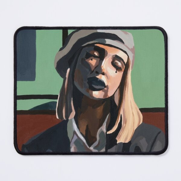 Item preview, Melancholy portrait of a woman in a beret designed and sold by pencilIDK.