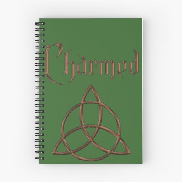 Item preview,  Charmed TV series  bronze triquetra on green designed and sold by Wicca and mythical creatures .