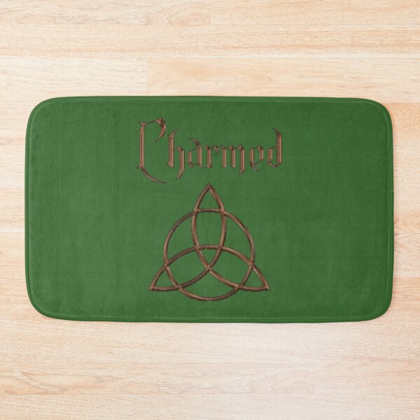Item preview,  Charmed TV series  bronze triquetra on green designed and sold by Wicca and mythical creatures .