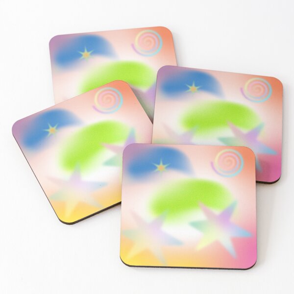 Item preview, Dreamy Pastel Cosmic Shapes Aesthetic – Retro Star Spiral Abstract Art Design designed and sold by photoart1854.