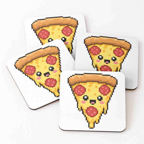 Artikelvorschau, Kawaii Pixel Art Pizza – Ein sehr niedliches kleines Stück entworfen und verkauft von Anteverse.