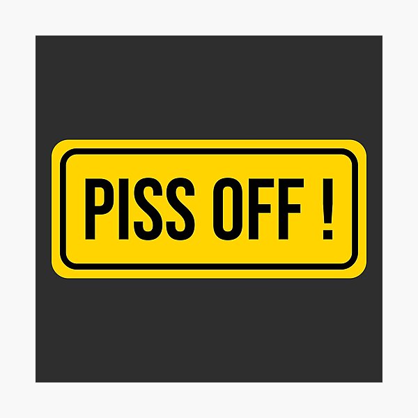 Item preview, Copia de Piss off(yellow) designed and sold by sptsang.