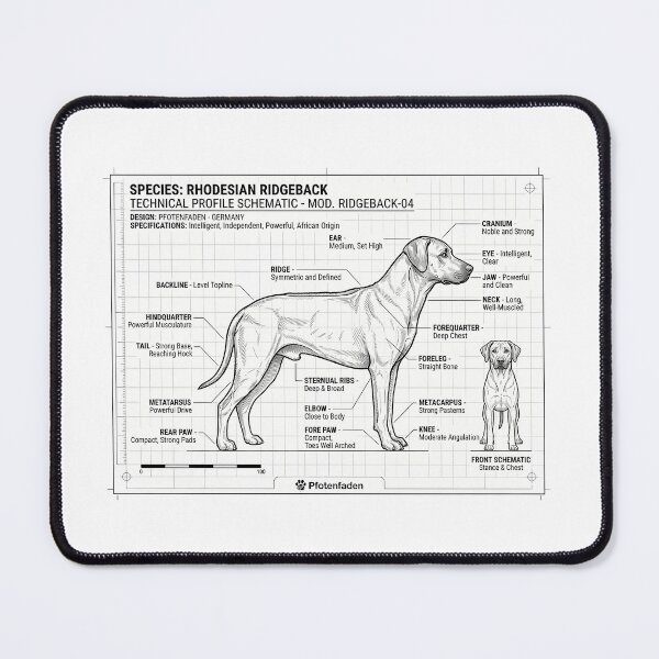 Item preview, Rhodesian Ridgeback Blueprint – Anatomy & Standard designed and sold by Pfotenfaden.