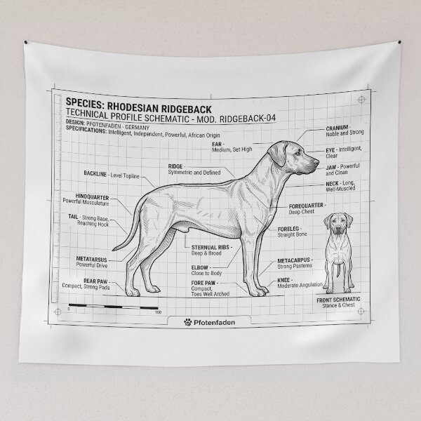 Item preview, Rhodesian Ridgeback Blueprint – Anatomy & Standard designed and sold by Pfotenfaden.