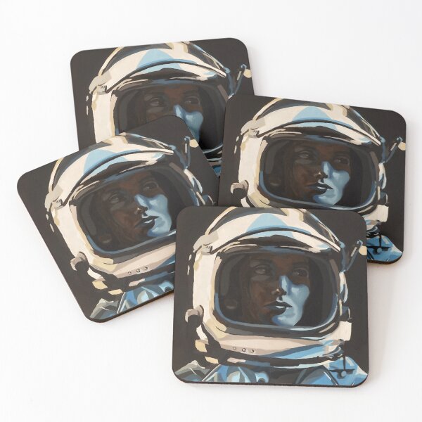 Item preview, Portrait of a blue astronaut designed and sold by pencilIDK.