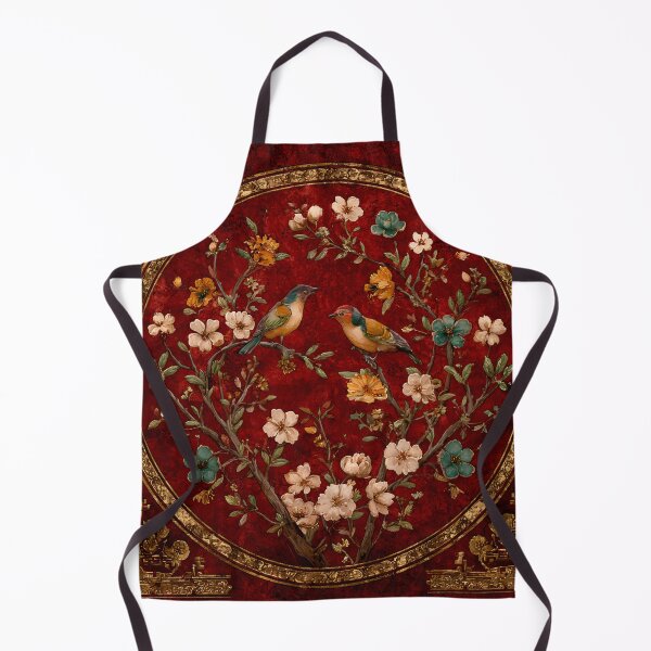 Item preview, Strawberry Color Silk Floral Birds Decorative Carpet designed and sold by GrinGalore.