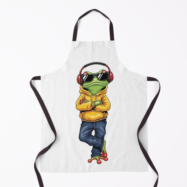 Item preview, Swagger Frog in Hoodie with Headphones | Cool Urban Streetwear Frog Cartoon designed and sold by MMK1SHOP.