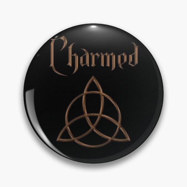 Item preview, Charmed TV series  bronze triquetra on black designed and sold by Wicca and mythical creatures .