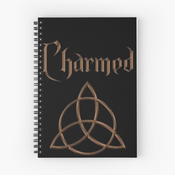 Item preview, Charmed TV series  bronze triquetra on black designed and sold by Wicca and mythical creatures .