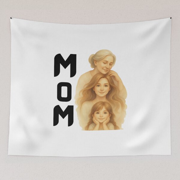 Item preview, MOM - Three Generations of Love | Watercolor Art designed and sold by Dew  Drop wear.