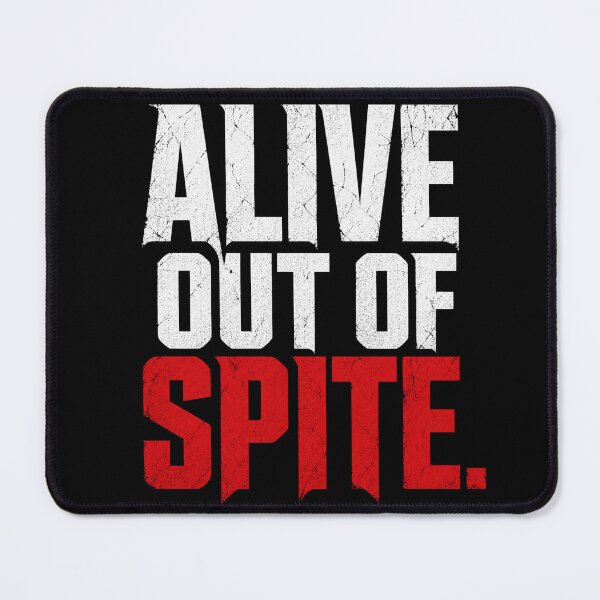 Item preview, Alive Out of Spite – Dark Humor Quote Bold Typography Streetwear designed and sold by the-dovlat.