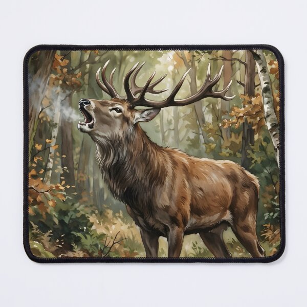 Item preview, Red Deer Stag - Autumn Forest Wildlife designed and sold by RubisLeaf.