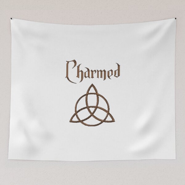 Item preview,  Charmed TV series  bronze triquetra on white designed and sold by Wicca and mythical creatures .