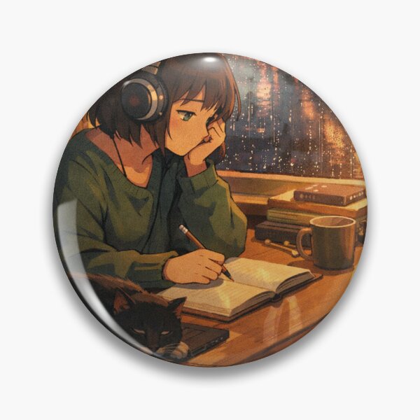 Item preview, “Rainy study beats” designed and sold by artblooming03.