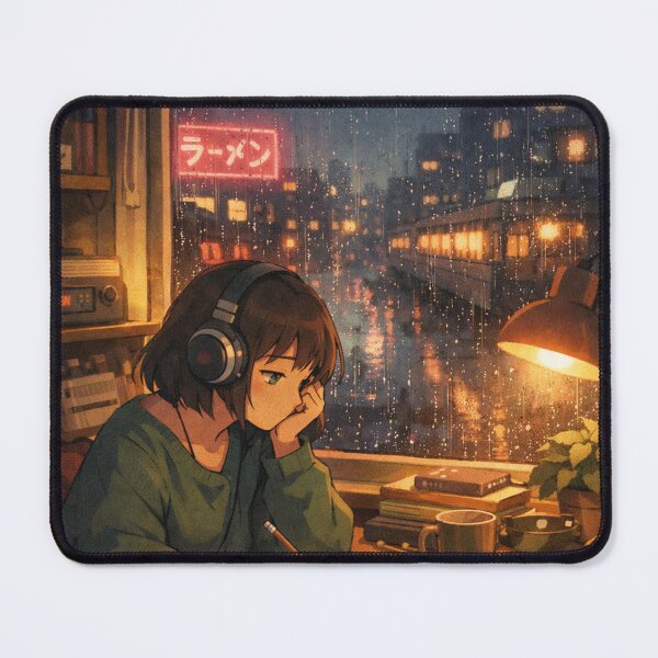 Item preview, “Rainy study beats” designed and sold by artblooming03.