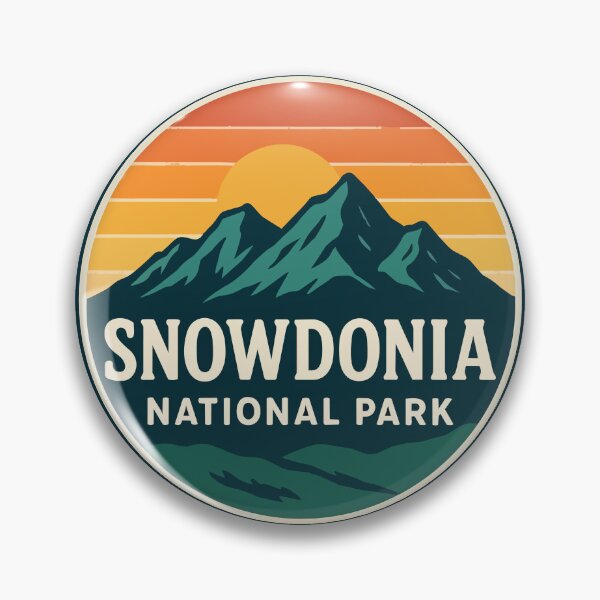 Item preview, Snowdonia National Park Wales Retro Travel designed and sold by TomFrontierArt.