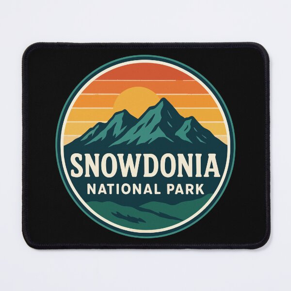 Item preview, Snowdonia National Park Wales Retro Travel designed and sold by TomFrontierArt.