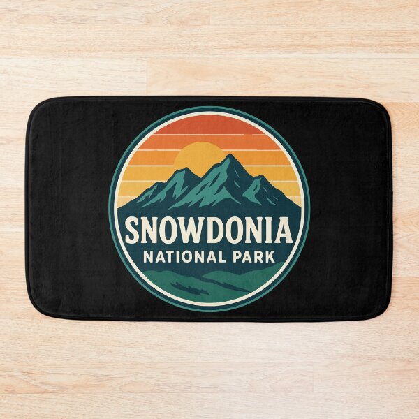 Item preview, Snowdonia National Park Wales Retro Travel designed and sold by TomFrontierArt.