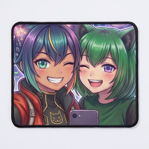 Item preview, NEKO_SYS // Selfie Squad: Luna & Astra – Glitch Edition designed and sold by dragon580.