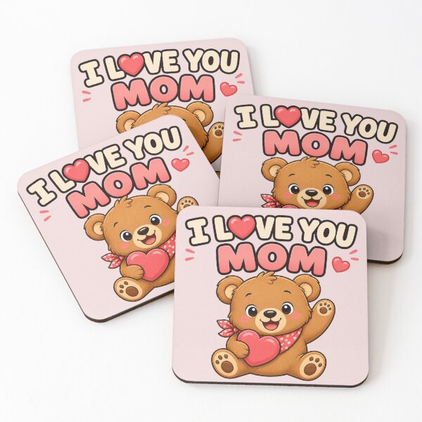 Item preview, I Love You Mon Cute Bear  designed and sold by PamLeeDesign.