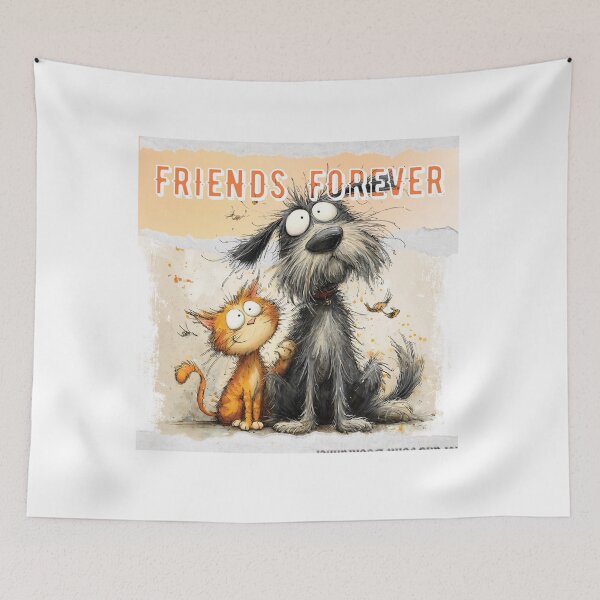 Item preview, ✨Cute Dog and Cat Cute Friends Design✨ designed and sold by CheersTOGETHER.