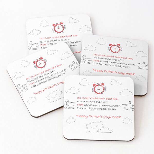 Item preview, Cute and Funny Mom Poem Cards Set, Playful Mother Art Prints, Lighthearted Gift, The Human Alarm designed and sold by BlareBlare.