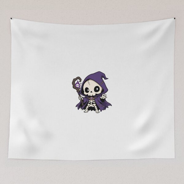 Item preview, Kawaii Skeleton Little Mage – Cute Fantasy Wizard designed and sold by Anteverse.