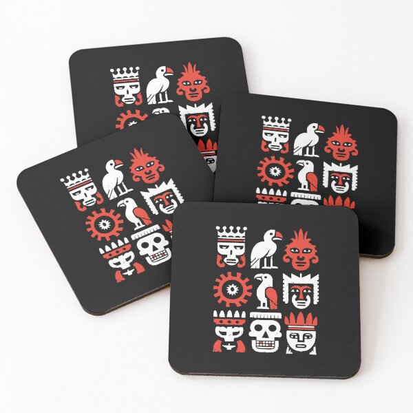 Item preview, Tribal wild skeleton aztec death set. Black, red and white 127sm designed and sold by 127sm.