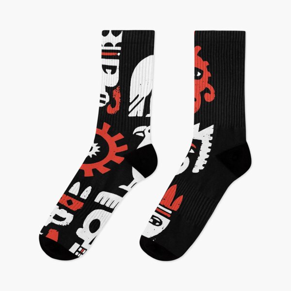 Item preview, Tribal wild skeleton aztec death set. Black, red and white 127sm designed and sold by 127sm.