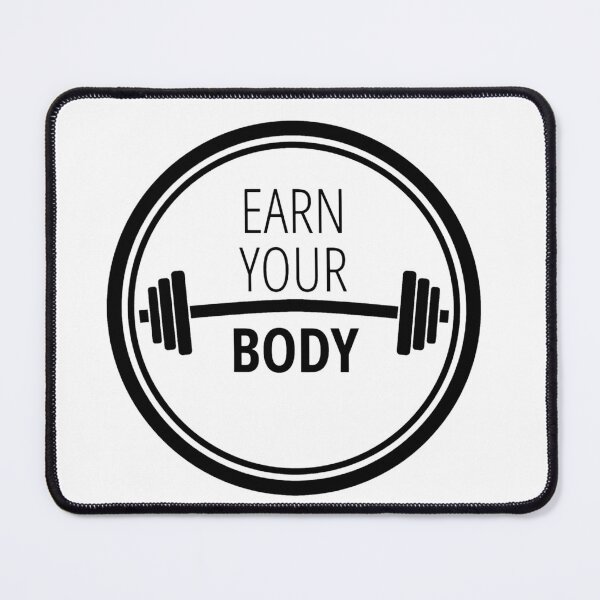 Item preview, Earn Your Body Gym Motivation Shirt | Fitness Discipline Workout Quote Design designed and sold by Aedition.