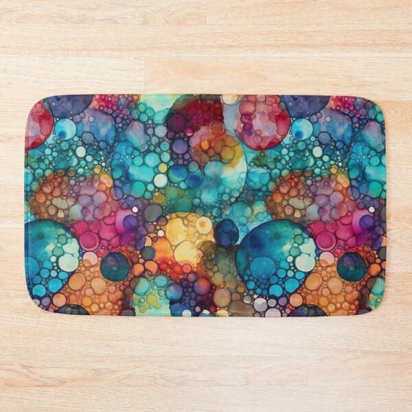 Item preview, Vibrant Alcohol Ink Abstract - Colorful Bubbles and Cells designed and sold by pinkal.