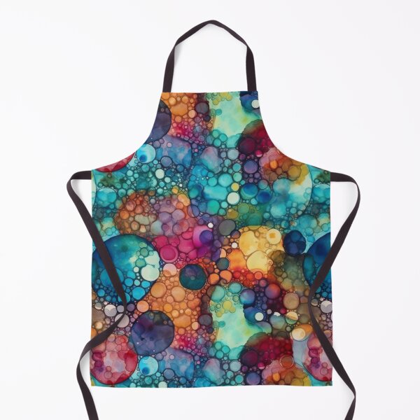 Item preview, Vibrant Alcohol Ink Abstract - Colorful Bubbles and Cells designed and sold by pinkal.