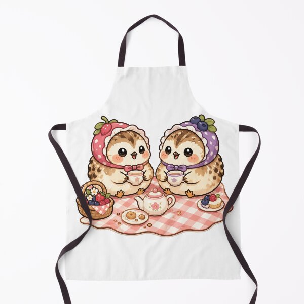 Item preview, Cute Birds Tea Party Kawaii Cottagecore Picnic Aesthetic Design designed and sold by InkWanderStudio.
