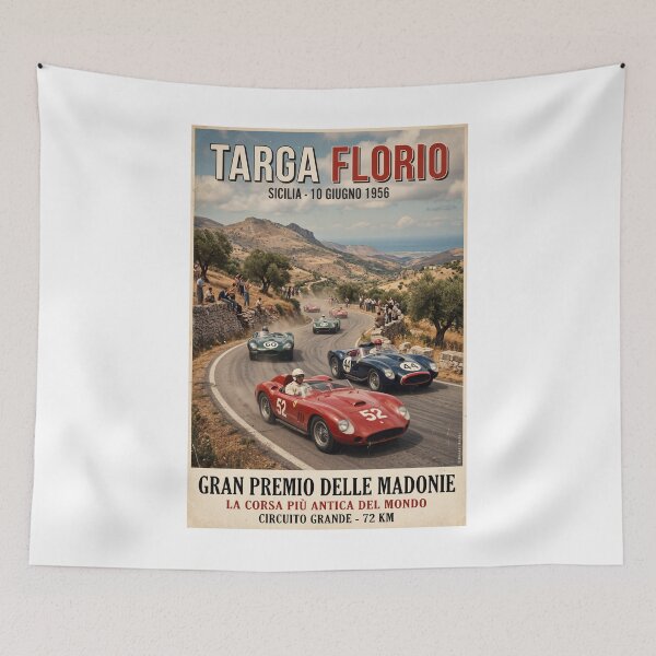Item preview, Autoracing at Targa Florio 1956 designed and sold by Theodor Decker.