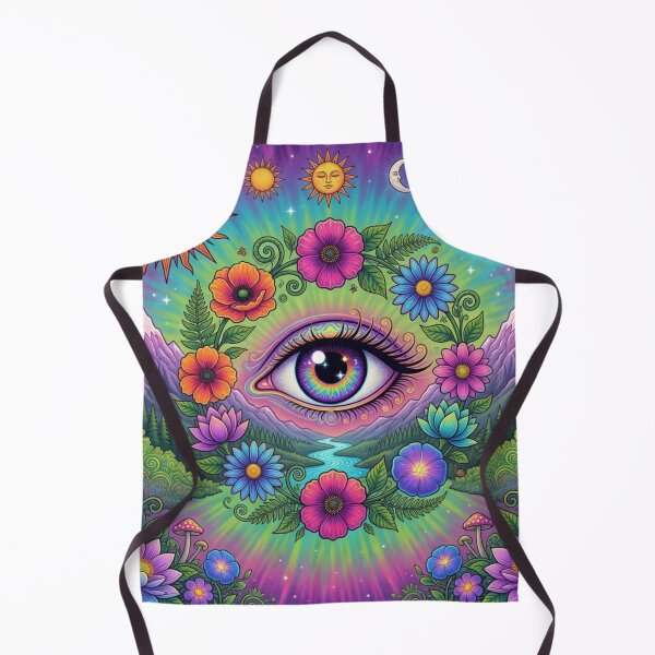 Item preview, Cosmic Awareness – Spiritual Eye & Floral Dream Shirt designed and sold by JAMESAMORN.