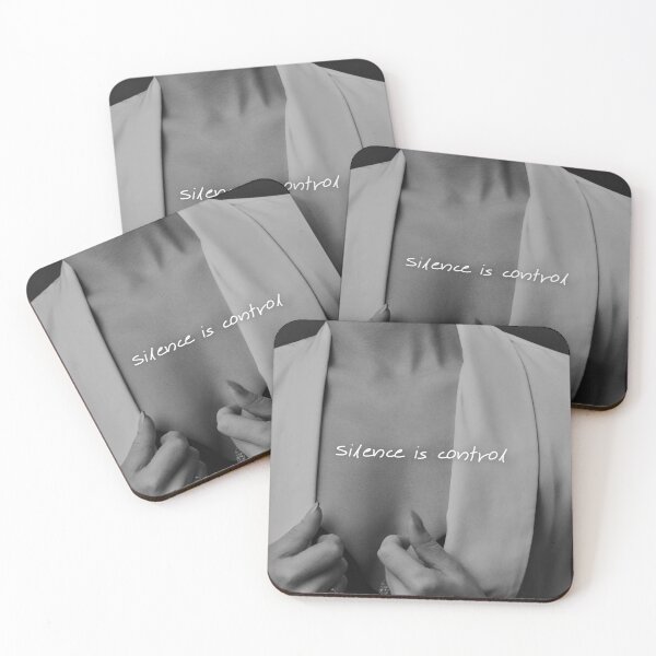 Item preview, Silence is Control – Minimal Black & White Aesthetic Quote designed and sold by Ve state official.