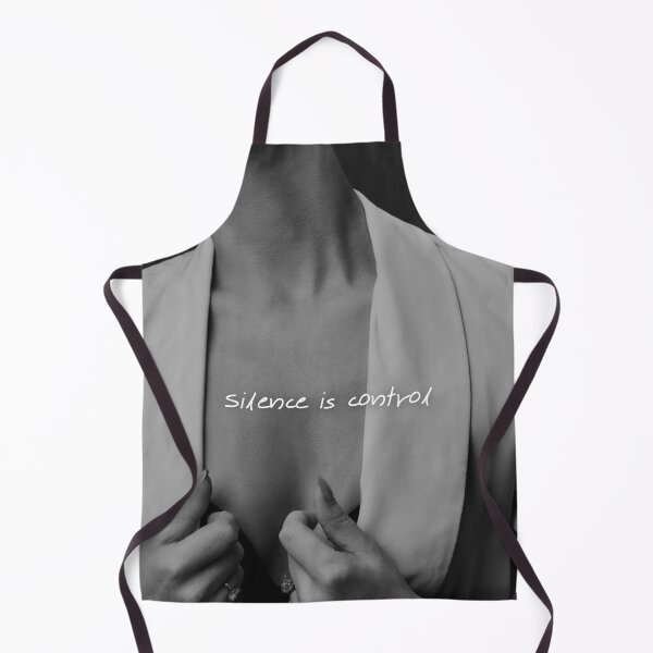 Item preview, Silence is Control – Minimal Black & White Aesthetic Quote designed and sold by Ve & Co.