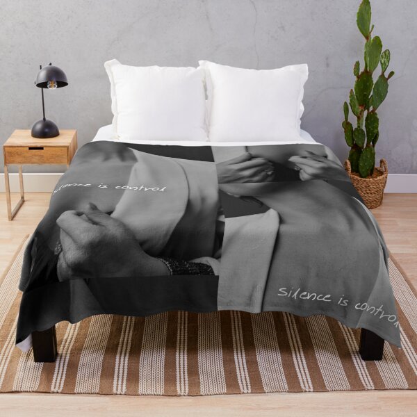 Item preview, Silence is Control – Minimal Black & White Aesthetic Quote designed and sold by Ve state official.